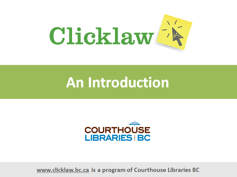 Download Clicklaw PowerPoint
