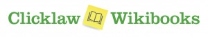 The logo of Clicklaw Wikibooks